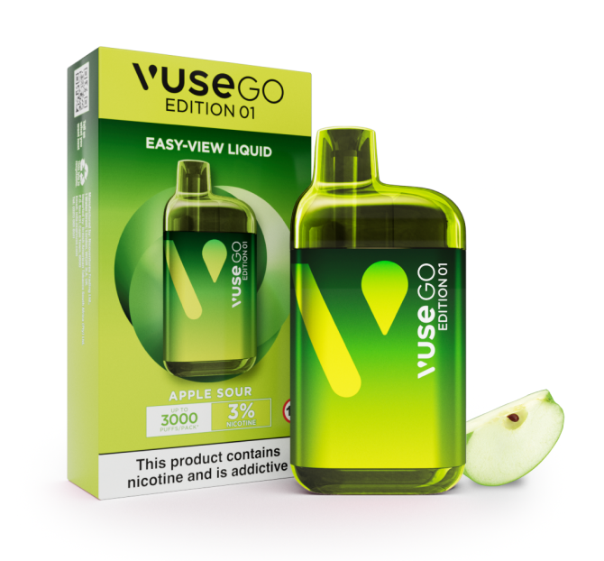 Buy VUSE GO 3000 APPLE SOUR 3000 Puff Disposable Vape