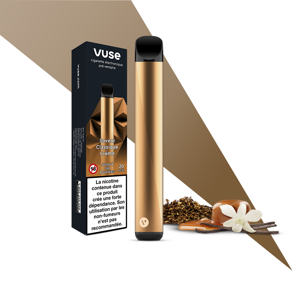 Kit eCigarette pré-remplie Saveur Classique Crème | Vuse