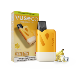 banana vuse pods Go Reload Refillable Vape | Ice Nicotine Level:5% 16W Do Smoke Detectors Detect