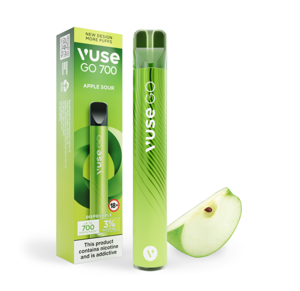 Vuse Go 700 Sour Apple | Up to 700 puffs | Vuse