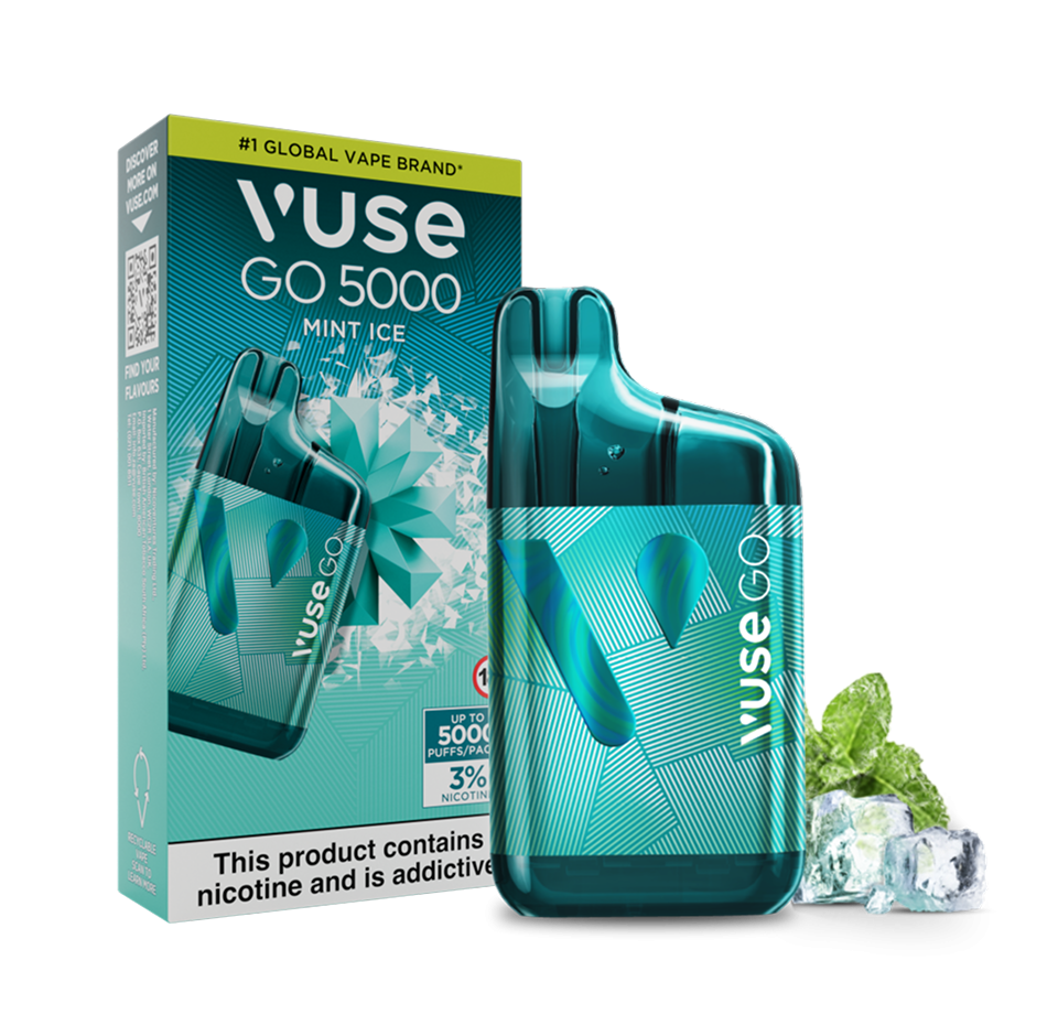 vuse go 5000 mint ice Please Choose Colour:White Armor Mixed Berry Vuse Pods: Variable Voltage MODS
