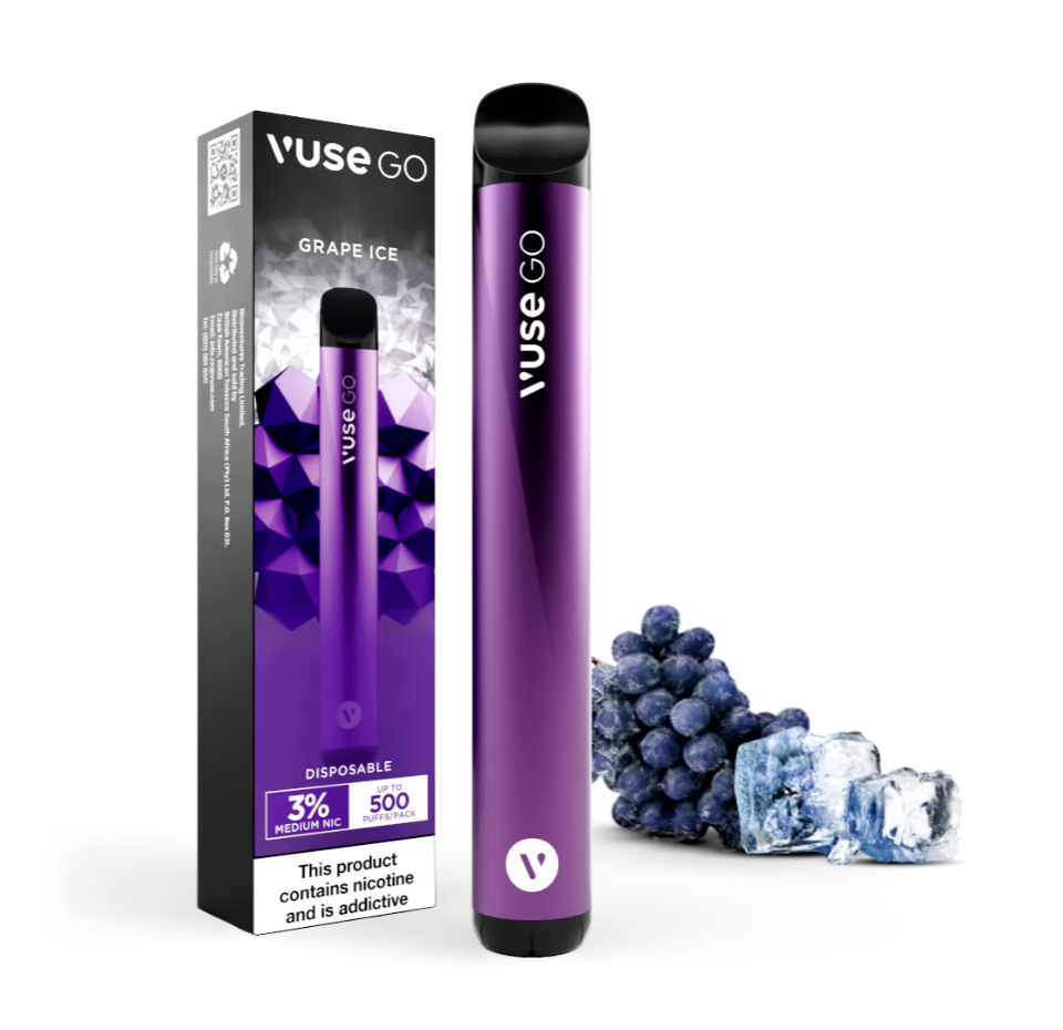 Vuse Go Grape Ice Disposable Vape Up To 500 Puffs Vuse